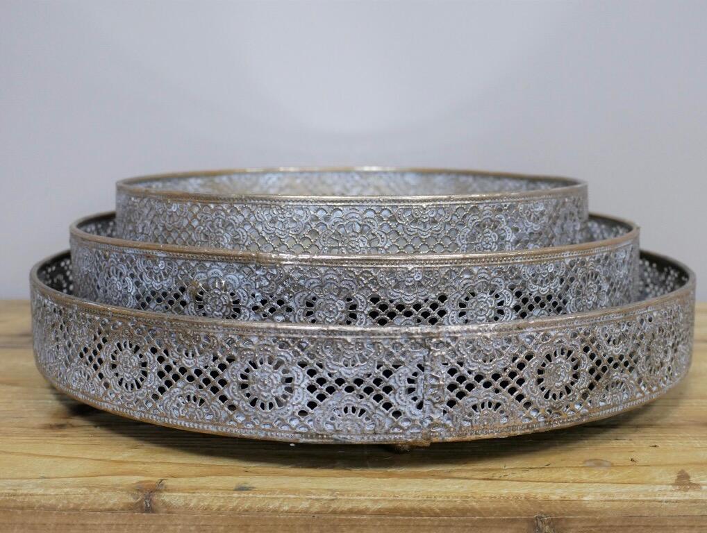 Ornate Mirror Trays