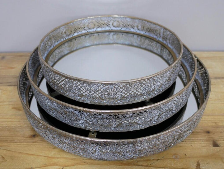 Ornate Mirror Trays
