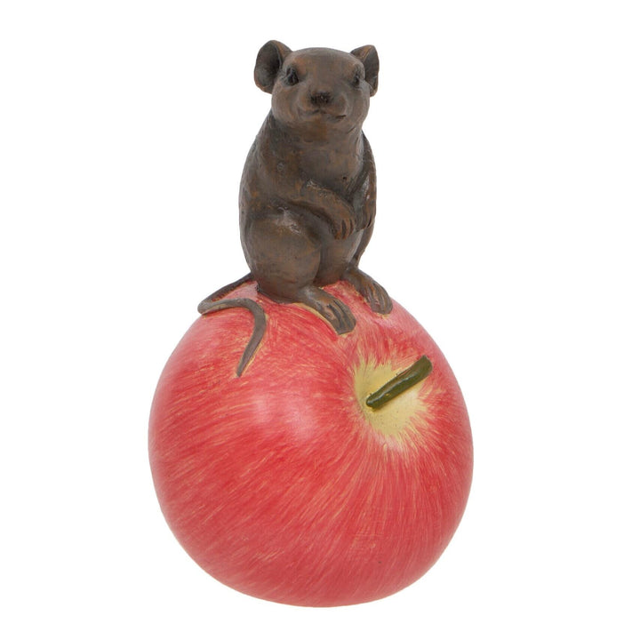 Country Mouse on Apple Ornament