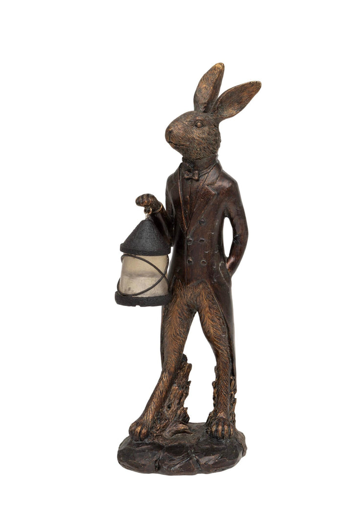 Dashing Debon-Hare Figurine, Hare with Lantern