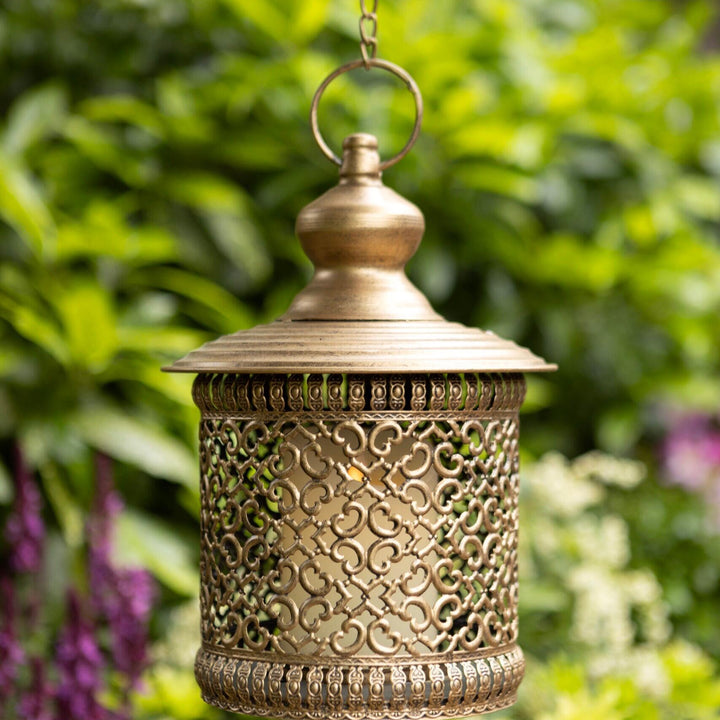 Levantine Antique Gold Hanging Lantern