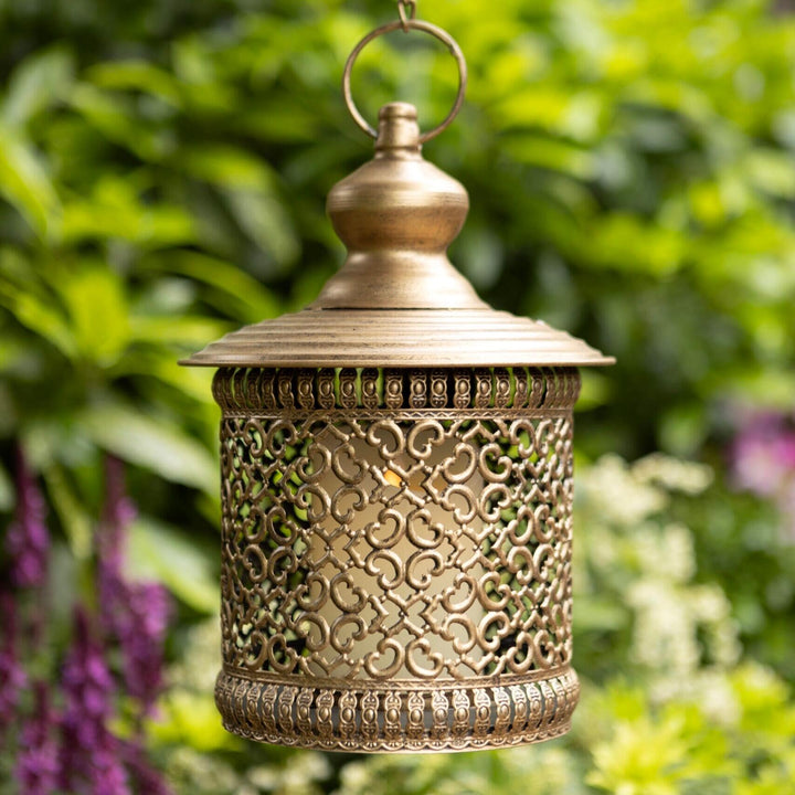 Levantine Antique Gold Hanging Lantern