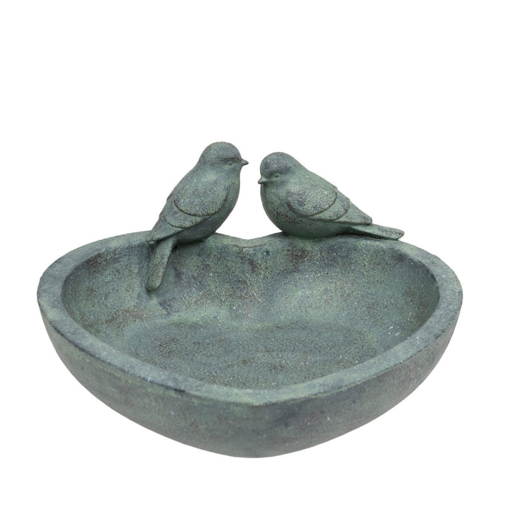 Heart Birdfeeder Birds on a Bowl