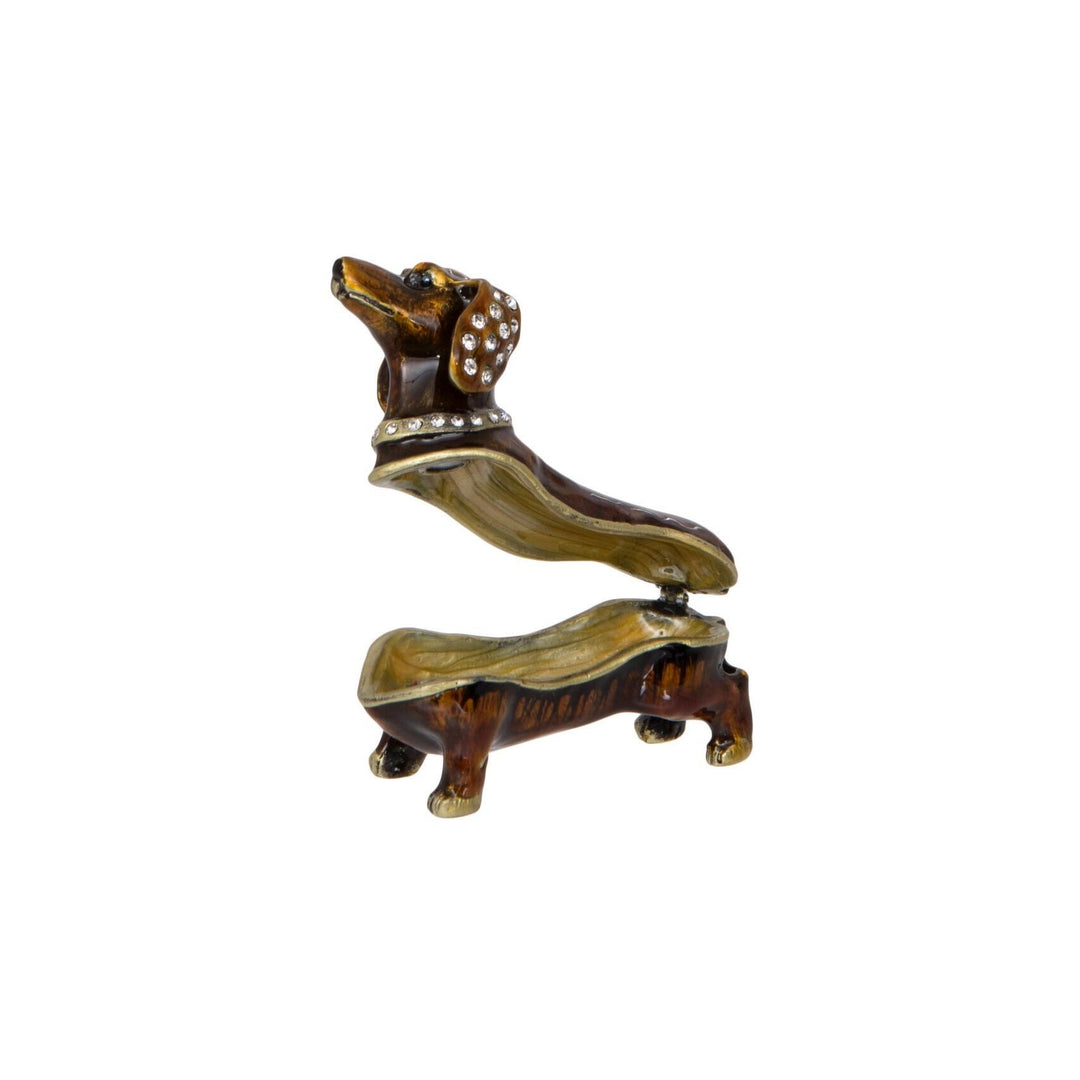 Diamante Dachshund Trinket Box
