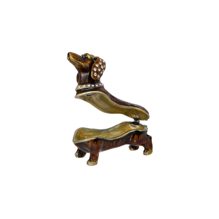 Diamante Dachshund Trinket Box