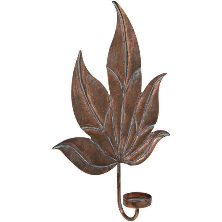 Antique Leaf Wall Mounted Candle Holder