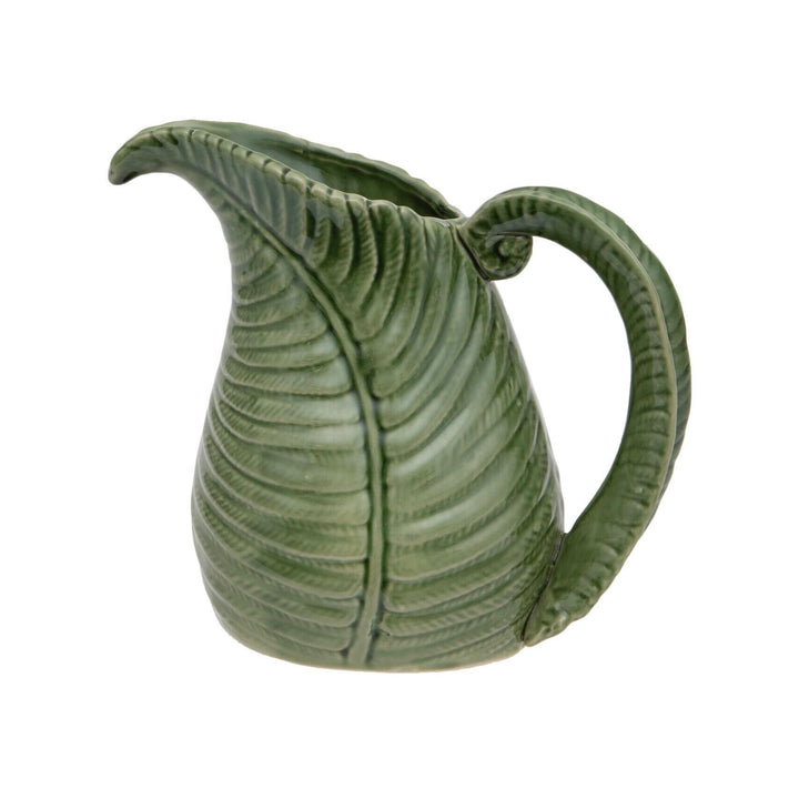 Green Fern Leaf Jug