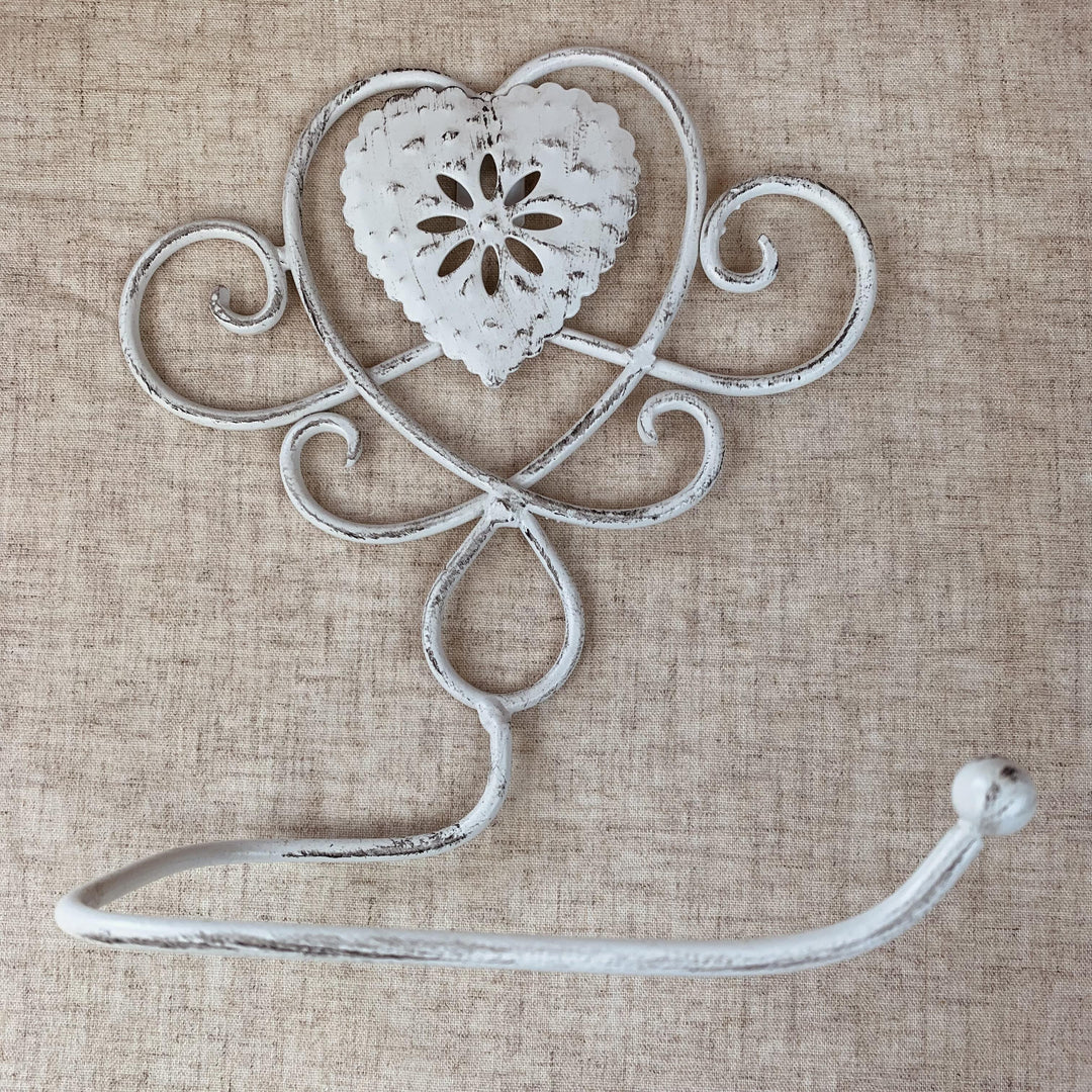 Heart Lattice French Vintage Style Toilet Roll Holder