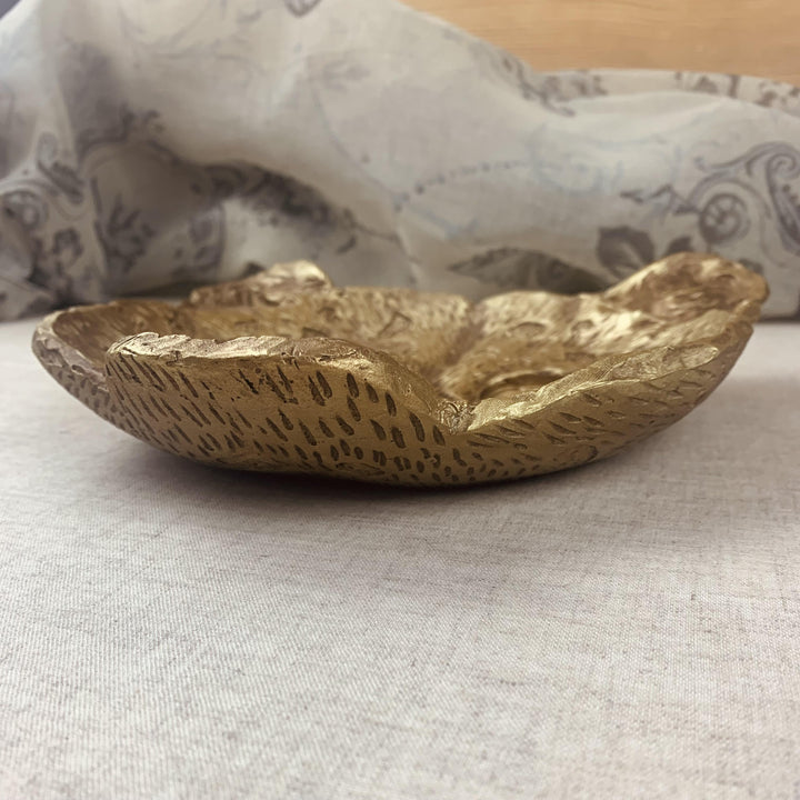 Ornate Gold Leopard Trinket Dish