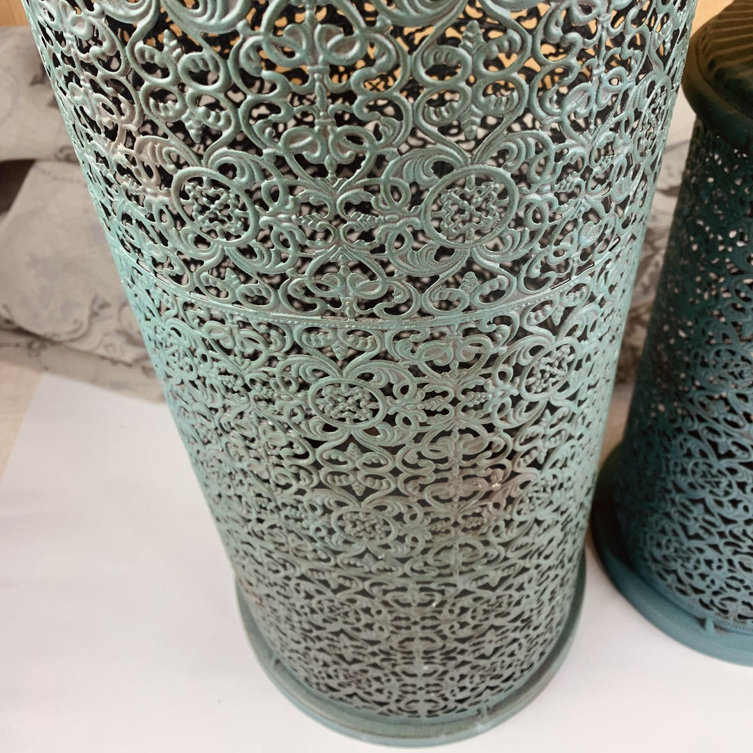 Angkor Lanterns  Rustic Teal Marrakesh Style
