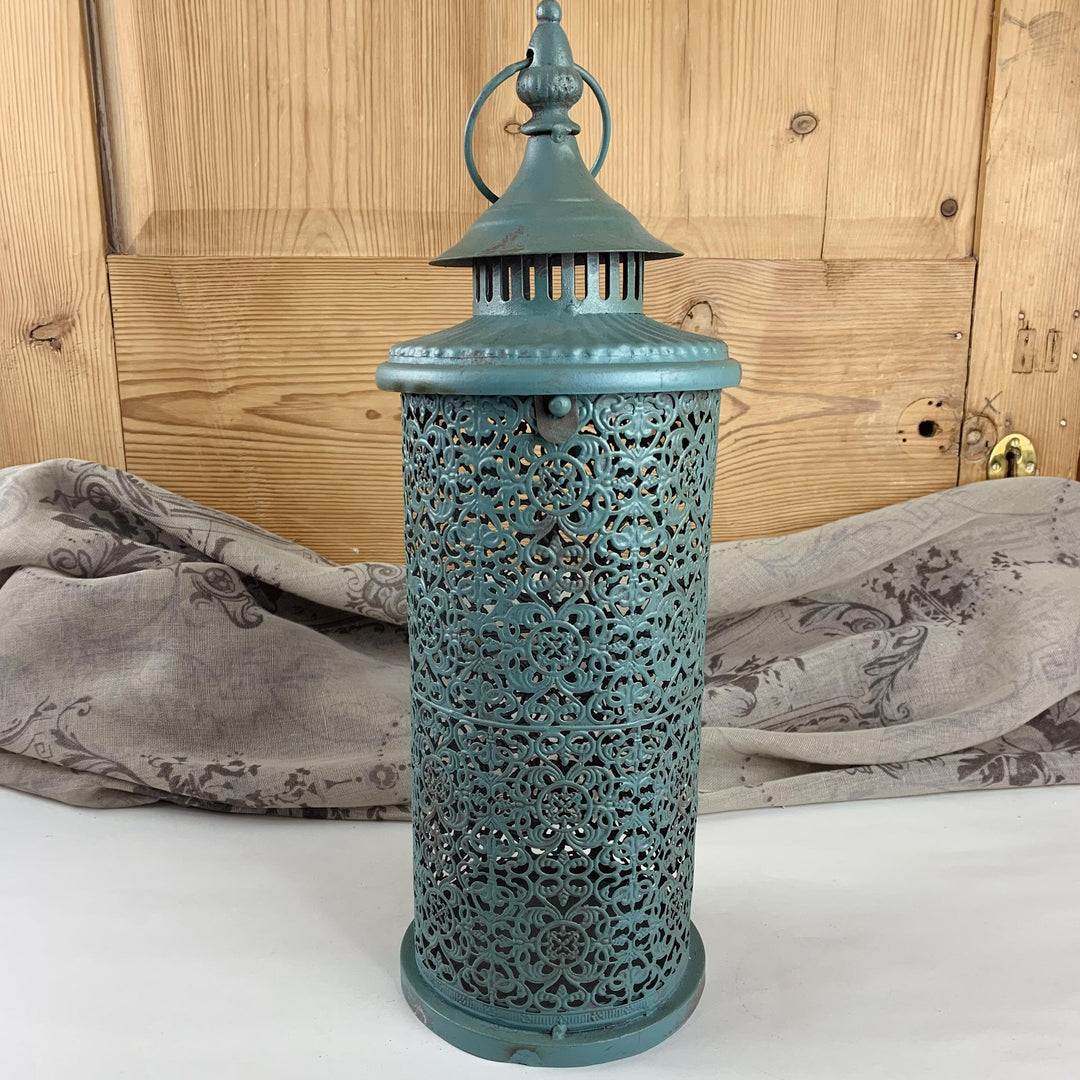Angkor Lanterns  Rustic Teal Marrakesh Style