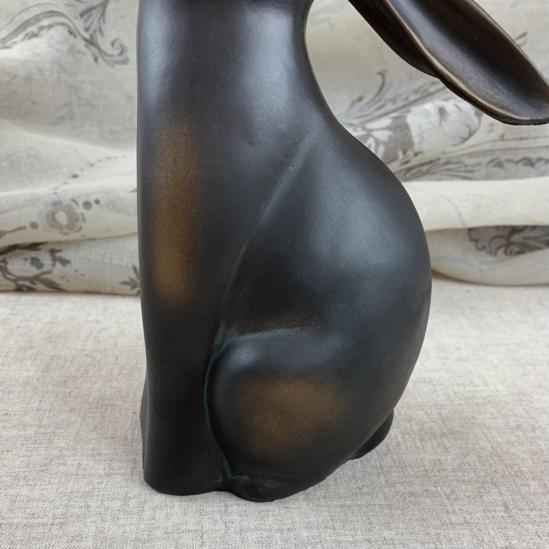 Bronzed Rabbit Bookends