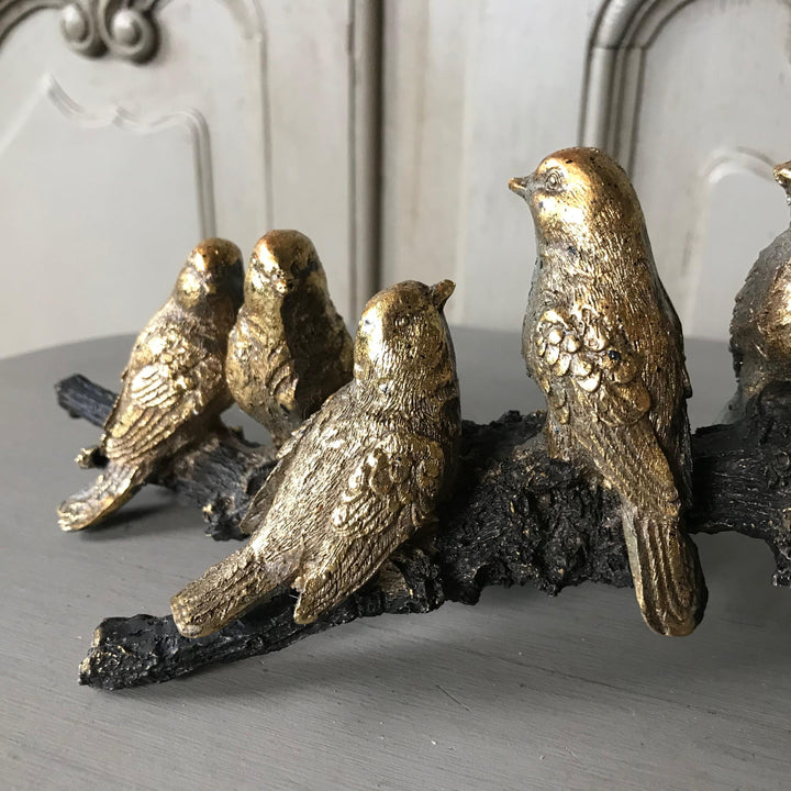 Golden Birds on a Branch Ornament
