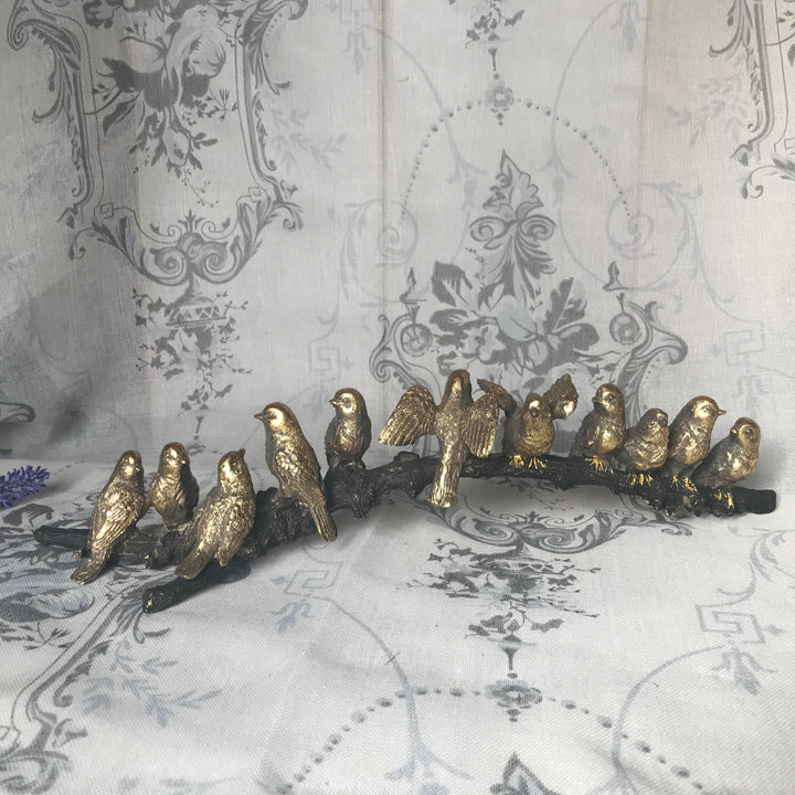 Golden Birds on a Branch Ornament