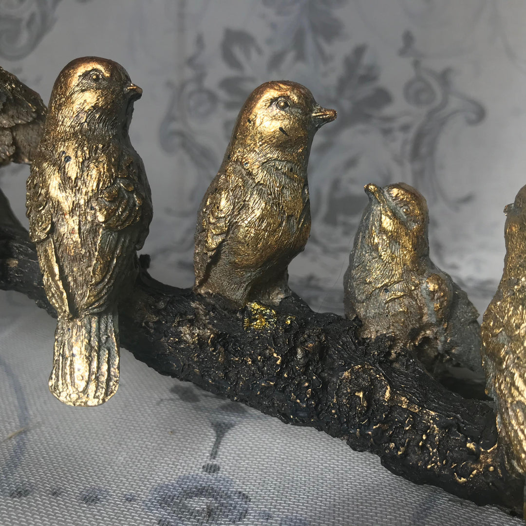 Golden Birds on a Branch Ornament