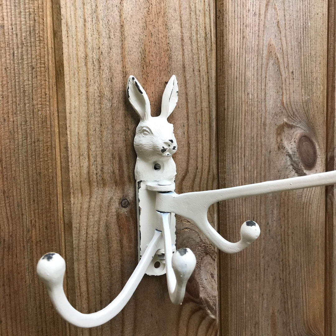 Antique Style Rabbit Coat Hook, Multi Arm