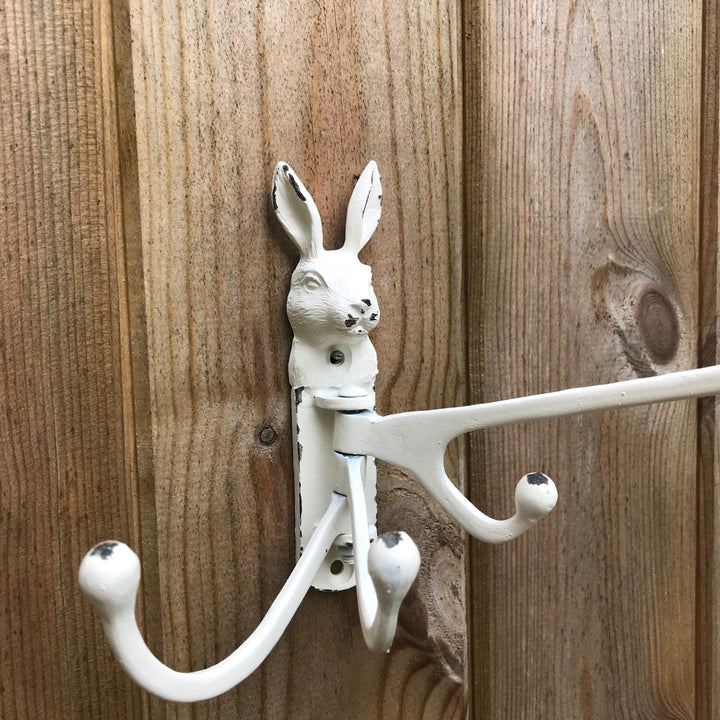 Antique Style Rabbit Coat Hook, Multi Arm