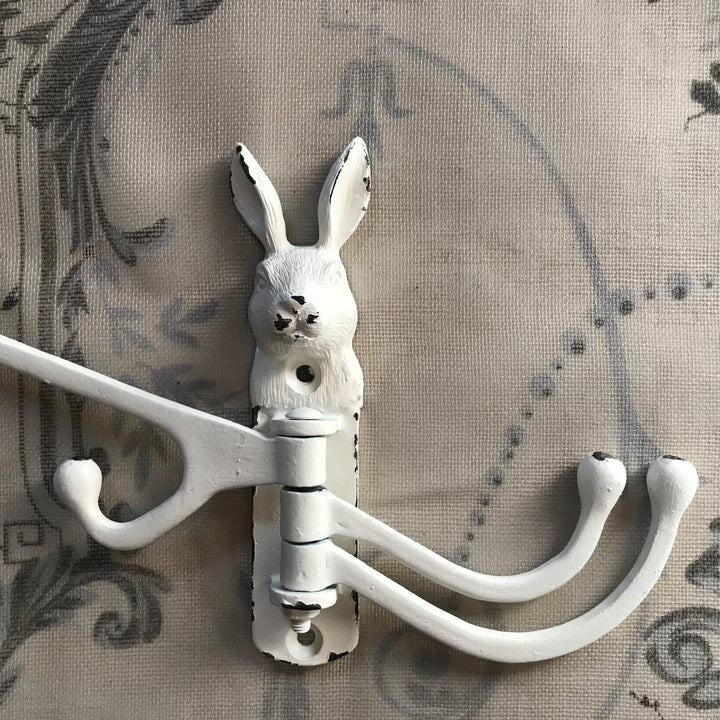 Antique Style Rabbit Coat Hook, Multi Arm