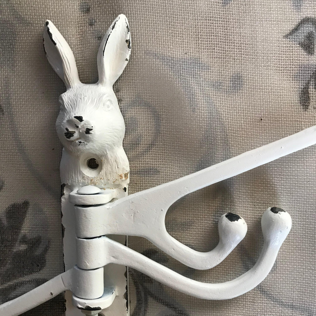 Antique Style Rabbit Coat Hook, Multi Arm