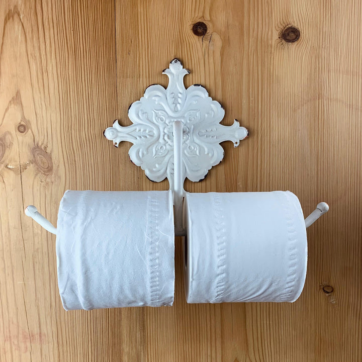 French Vintage Style Double Toilet Roll Holder