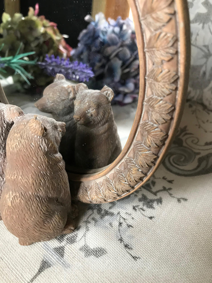 Bears Mirror Freestanding Decorative Vanity Mirror