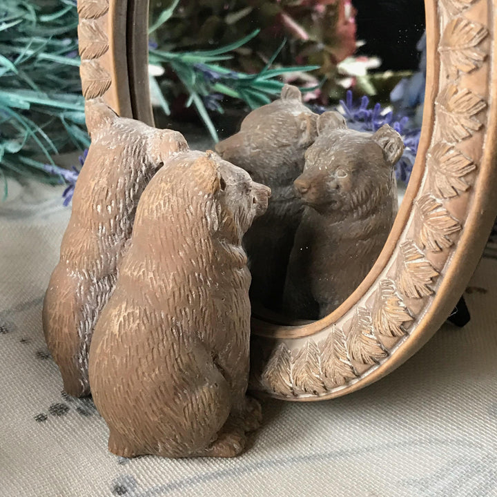 Bears Mirror Freestanding Decorative Vanity Mirror