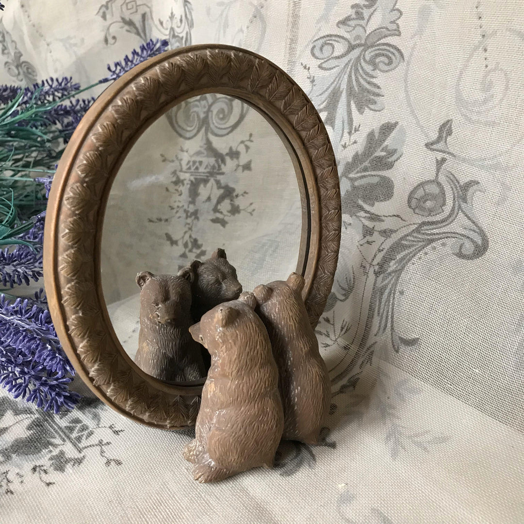 Bears Mirror Freestanding Decorative Vanity Mirror