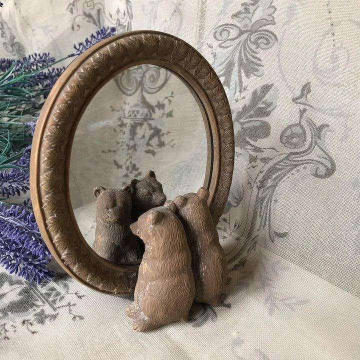 Bears Mirror Freestanding Decorative Vanity Mirror