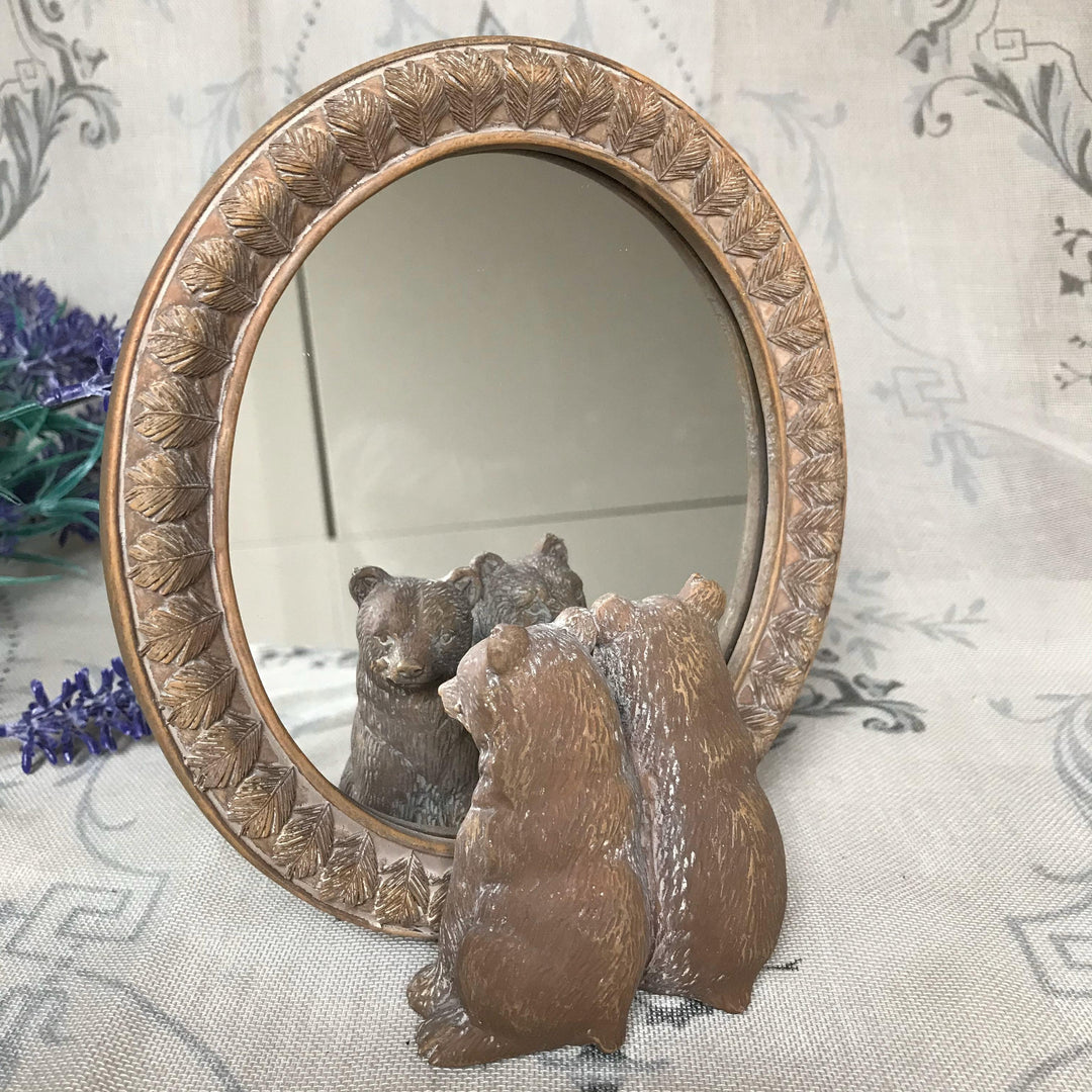 Bears Mirror Freestanding Decorative Vanity Mirror