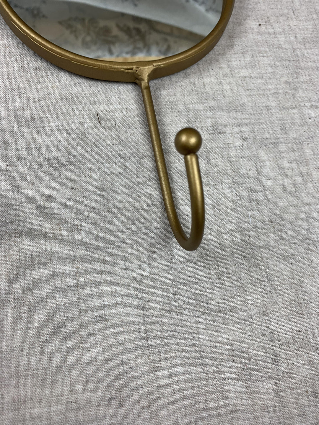 Hanging Gold Hare Mirror & Hook