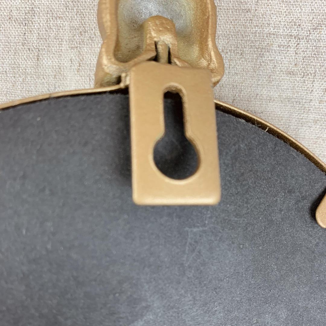 Hanging Gold Hare Mirror & Hook