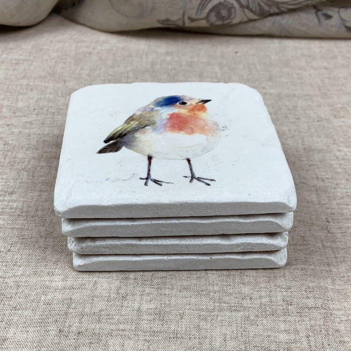 Country Robin Coasters Set of 4