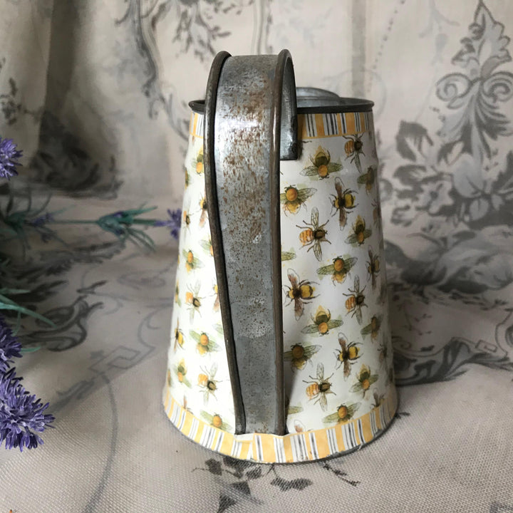 Decorative Bees Metal Jug