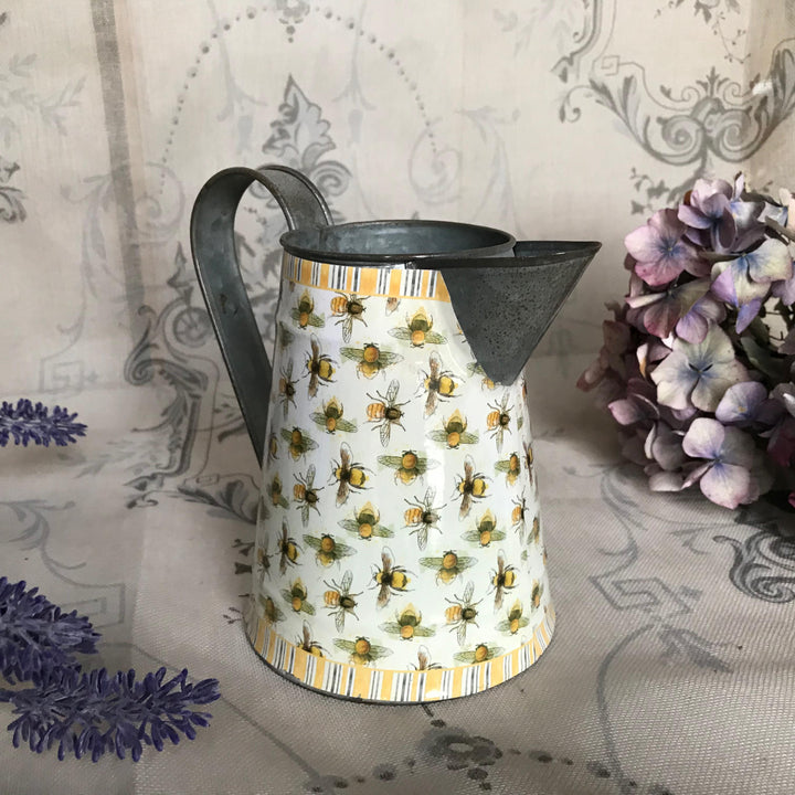 Decorative Bees Metal Jug