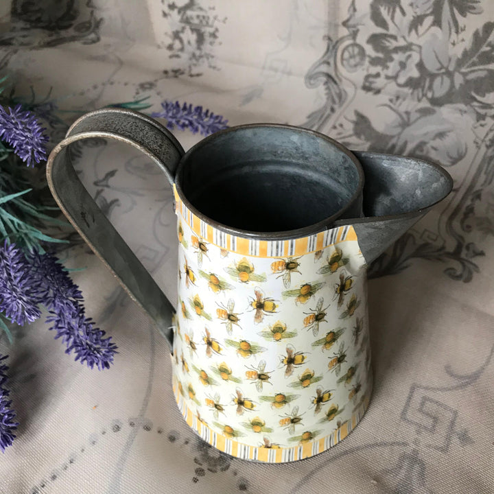 Decorative Bees Metal Jug