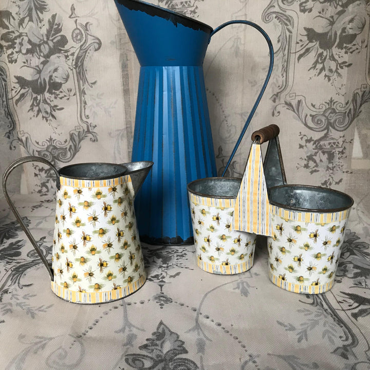 Decorative Bees Metal Jug