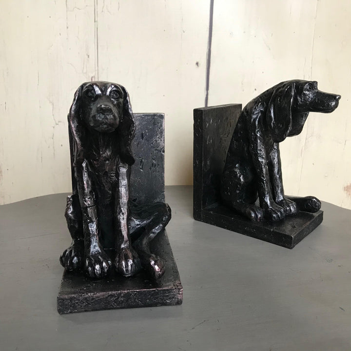 Sitting Dog Bookends Pair