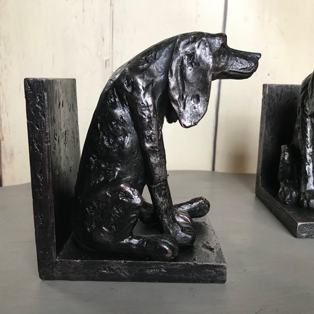 Sitting Dog Bookends Pair