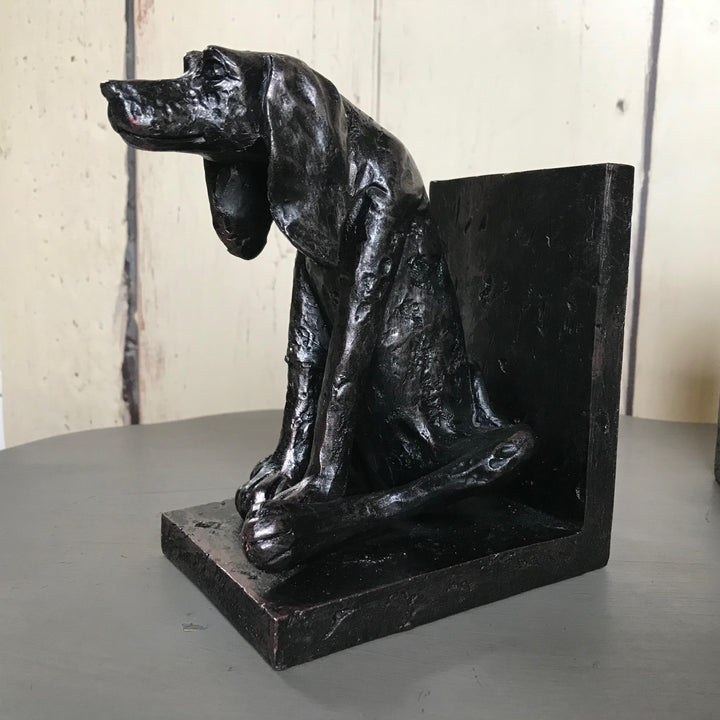 Sitting Dog Bookends Pair