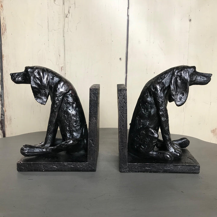 Sitting Dog Bookends Pair