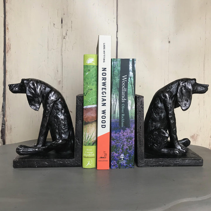 Sitting Dog Bookends Pair