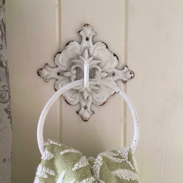 French Style Ornate Towel Ring
