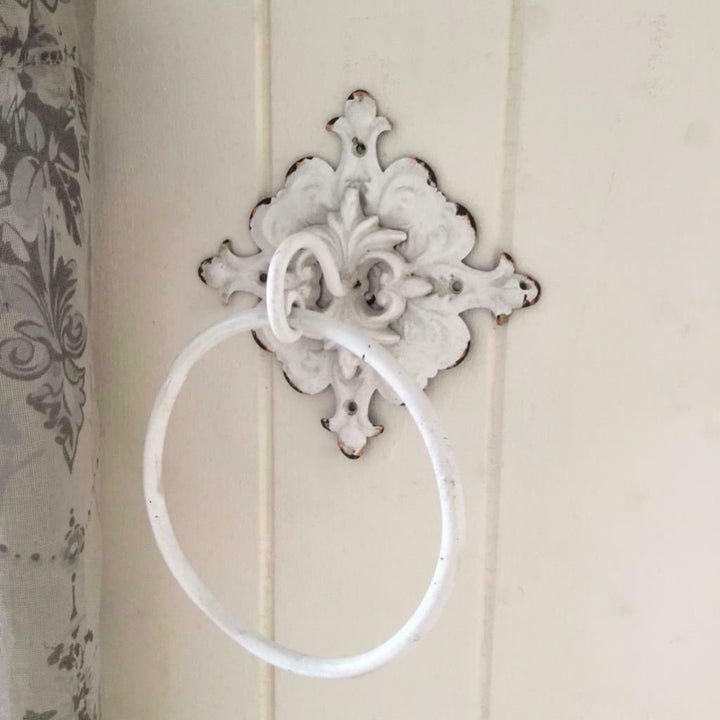 French Style Ornate Towel Ring