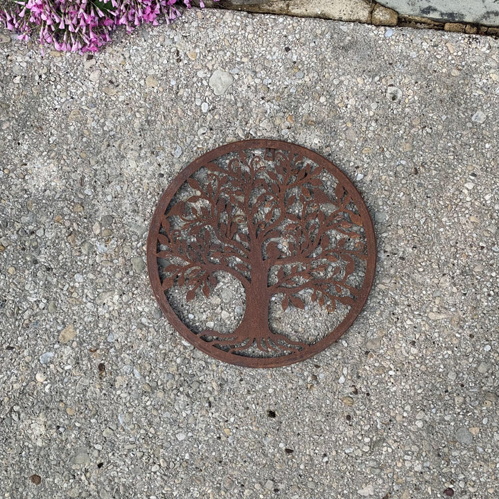 Bird Tree Wall Plaque | Rust Finish