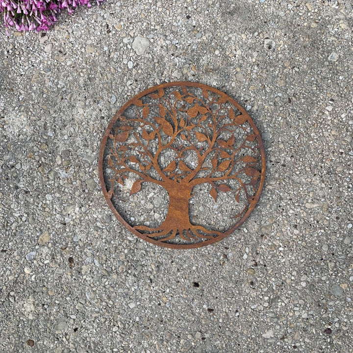 Love Birds' Metal Wall Plaque | Rust Finish