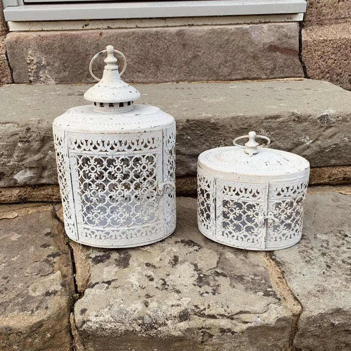 Moorish Moroccan Style Oval Lanterns
