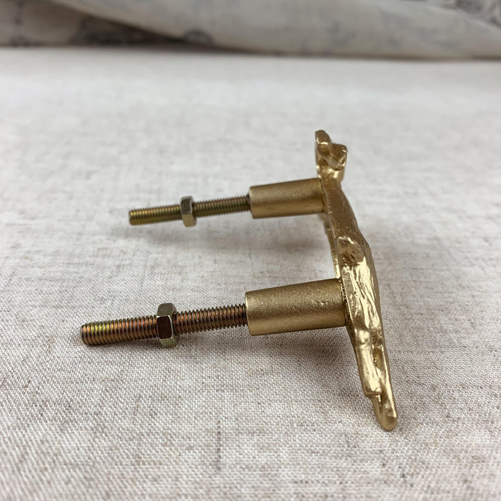 Gold Leaping Hare Knob