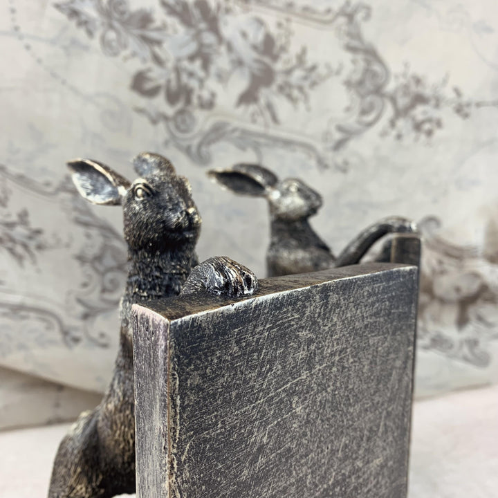 Boxing Hares Bookends Set of 2