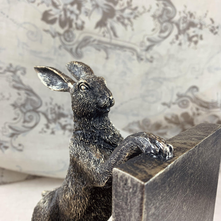 Boxing Hares Bookends Set of 2