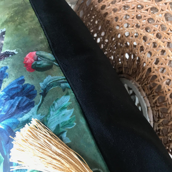Vintage Style Floral Velvet Cushion Cover
